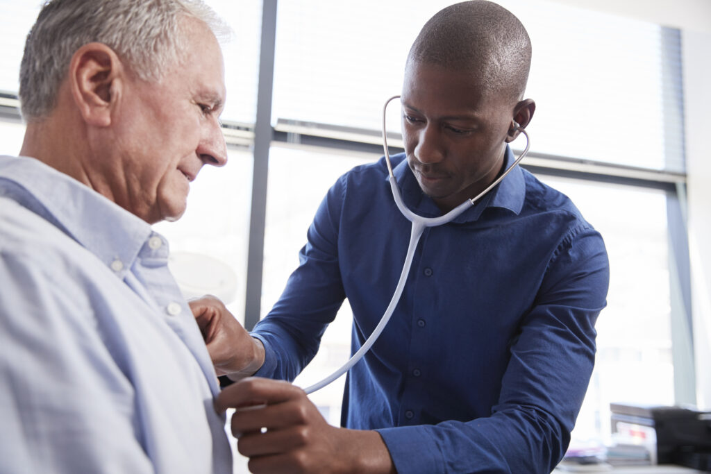 Male Patient During Medical Exam